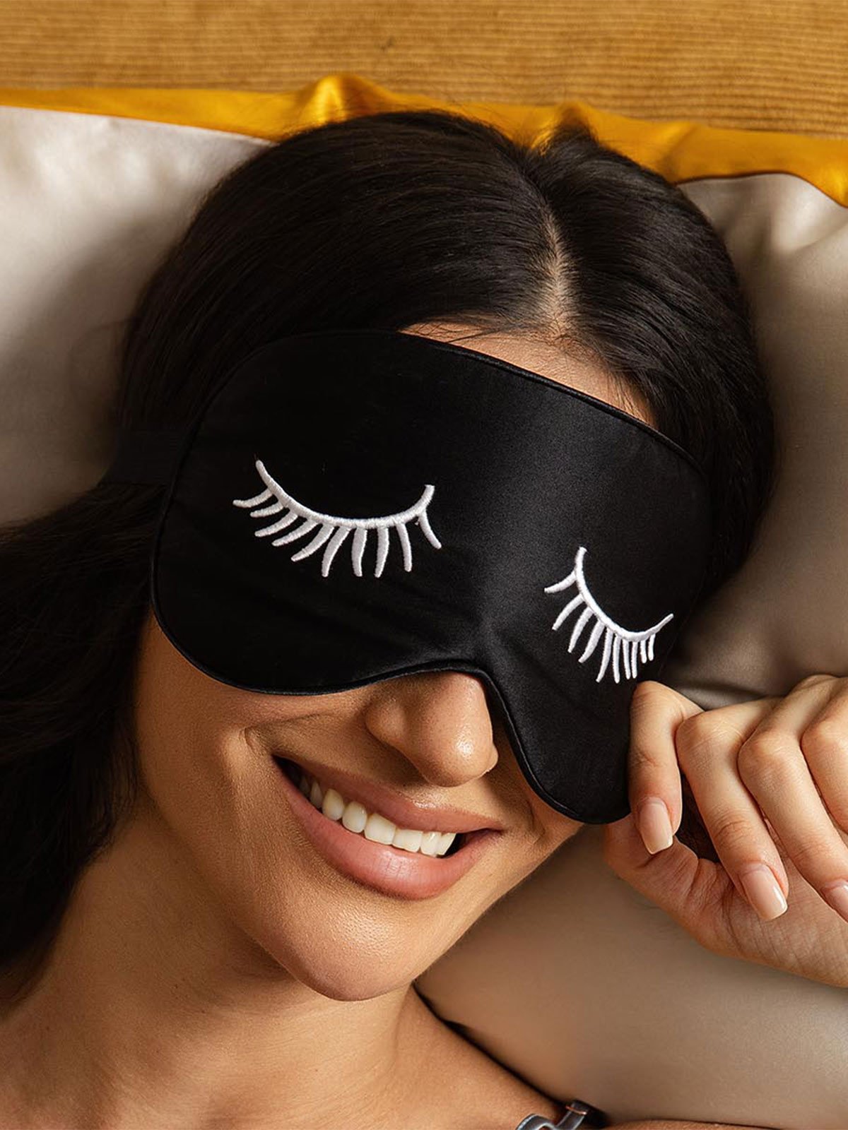 [HvideØjenvipper] SilkSilky-DK Silke Eye Mask 002