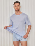 SilkSilky-DK Mens T-Shirt Lyseblå 001