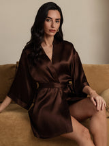 [Kaffe] SilkSilky-DK 3/4 Sleeve Dame Morgenkåbe 003