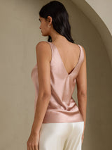 [Toscana] SilkSilky-DK Sleeveless V Neck Camisole Top 002