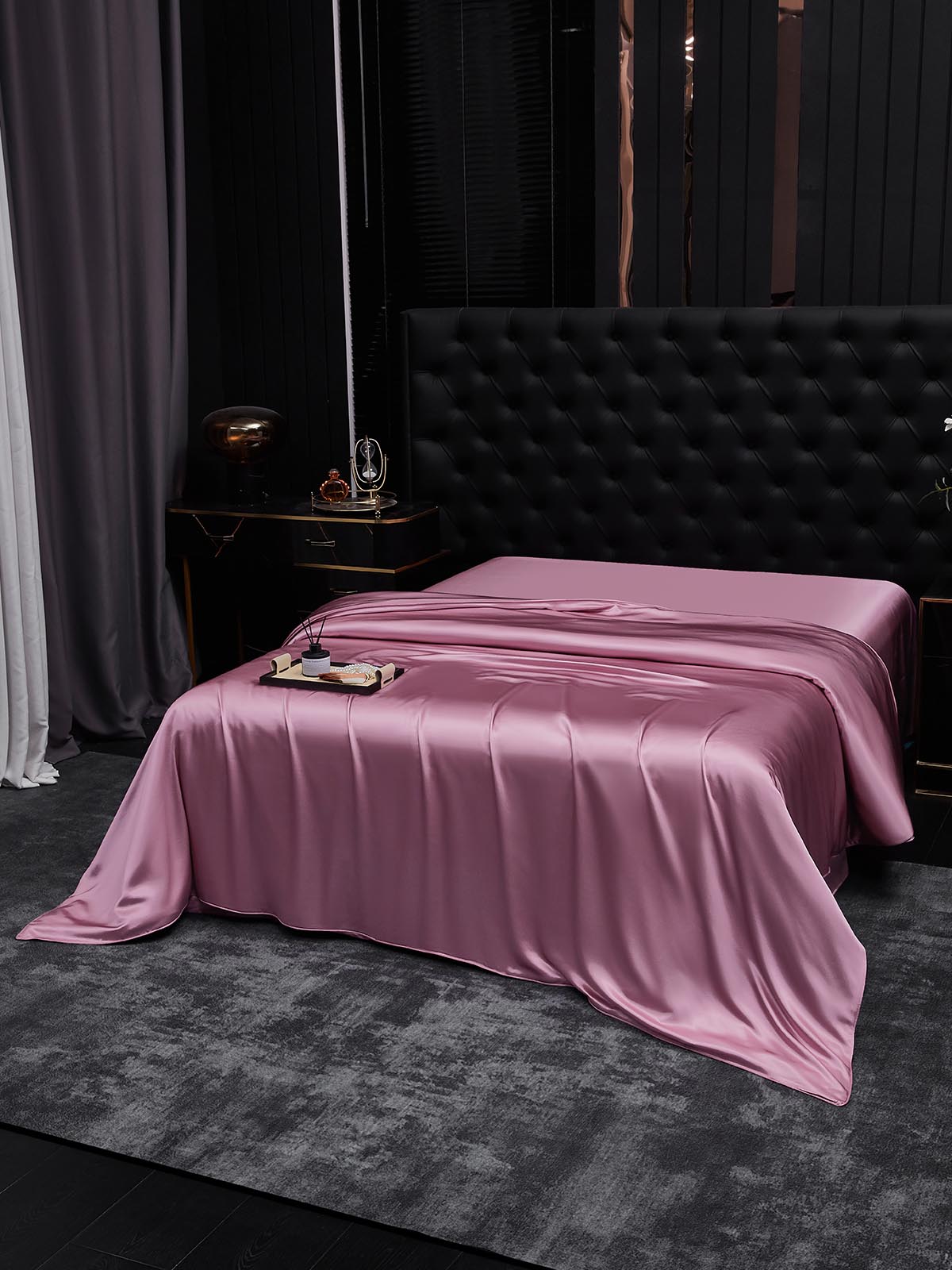 [Mauve Orkidé] SilkSilky-DK 19Momme Duvet Cover 001