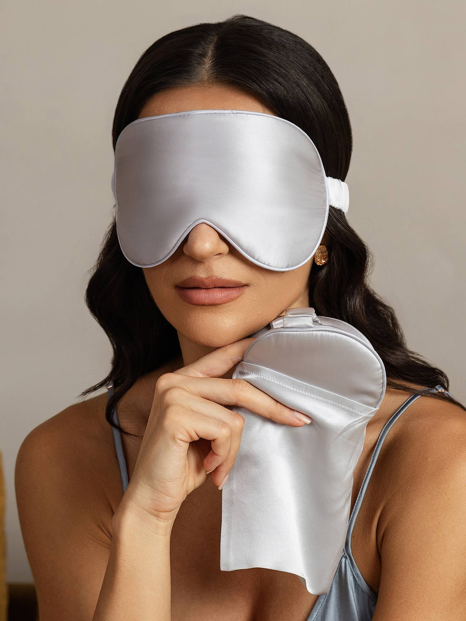 [Sølv] SilkSilky-DK Silke Eye Mask 007