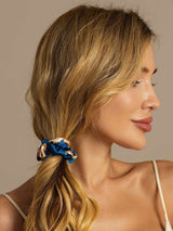 [Navy Drage] SilkSilky-DK Scrunchie 005