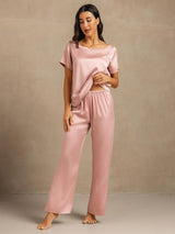 [Ferskenhud] SilkSilky-DK 19Momme Dame Pyjamas 006