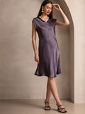 SilkSilky-DK Nightgown LillaGrå 005