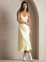 [Lysegul] SilkSilky-DK Sleeveless V Neck Natkjole 004