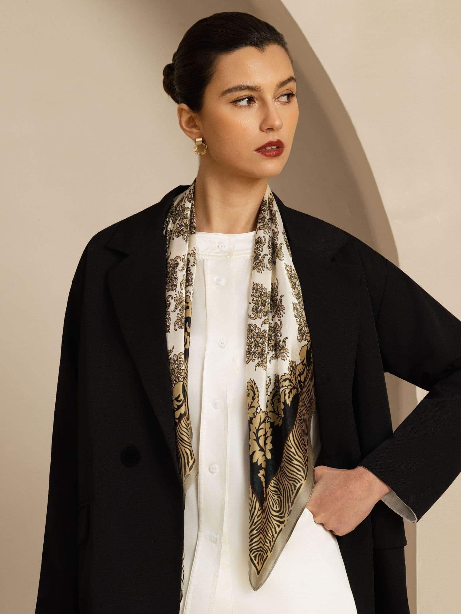 [P109] SilkSilky-DK Pure Silk Scarf 002