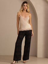 [Champagne] SilkSilky-DK V Neck Camisole Top 006