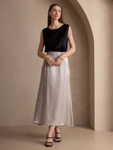 [Sort] SilkSilky-DK Sleeveless Round Neck Camisole Top 006
