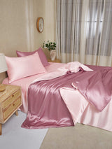 [BlegMauve+LysPink] SilkSilky-DK 25Momme Bedding Set 003