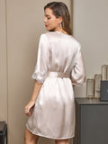 SilkSilky-DK-Pure-Silk-Half-Sleeve-Nightgown&Robe-Set-Beige-002