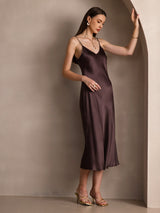 [Kaffe] SilkSilky-DK Sleeveless V Neck Kjole 008