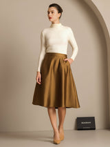 [Bronze] SilkSilky-DK 32Momme Silke Skirt 005