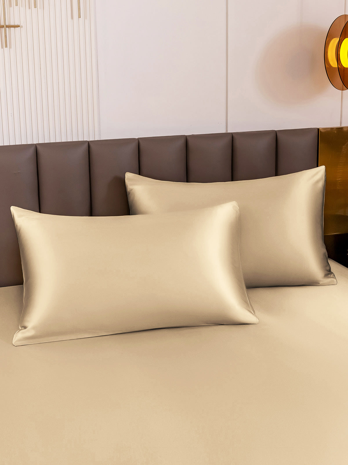 [Beige] SilkSilky-DK 19Momme Pillowcase 003