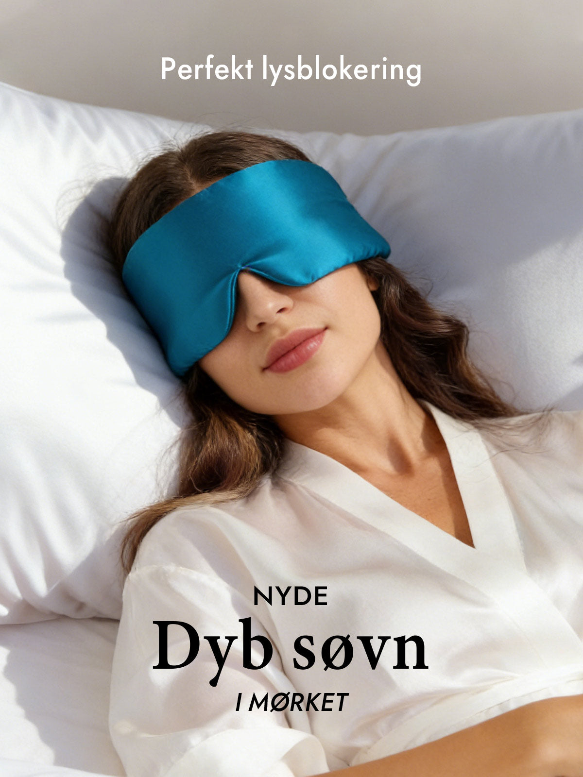 [Blågrøn] SilkSilky-DK Øjenmaske 003