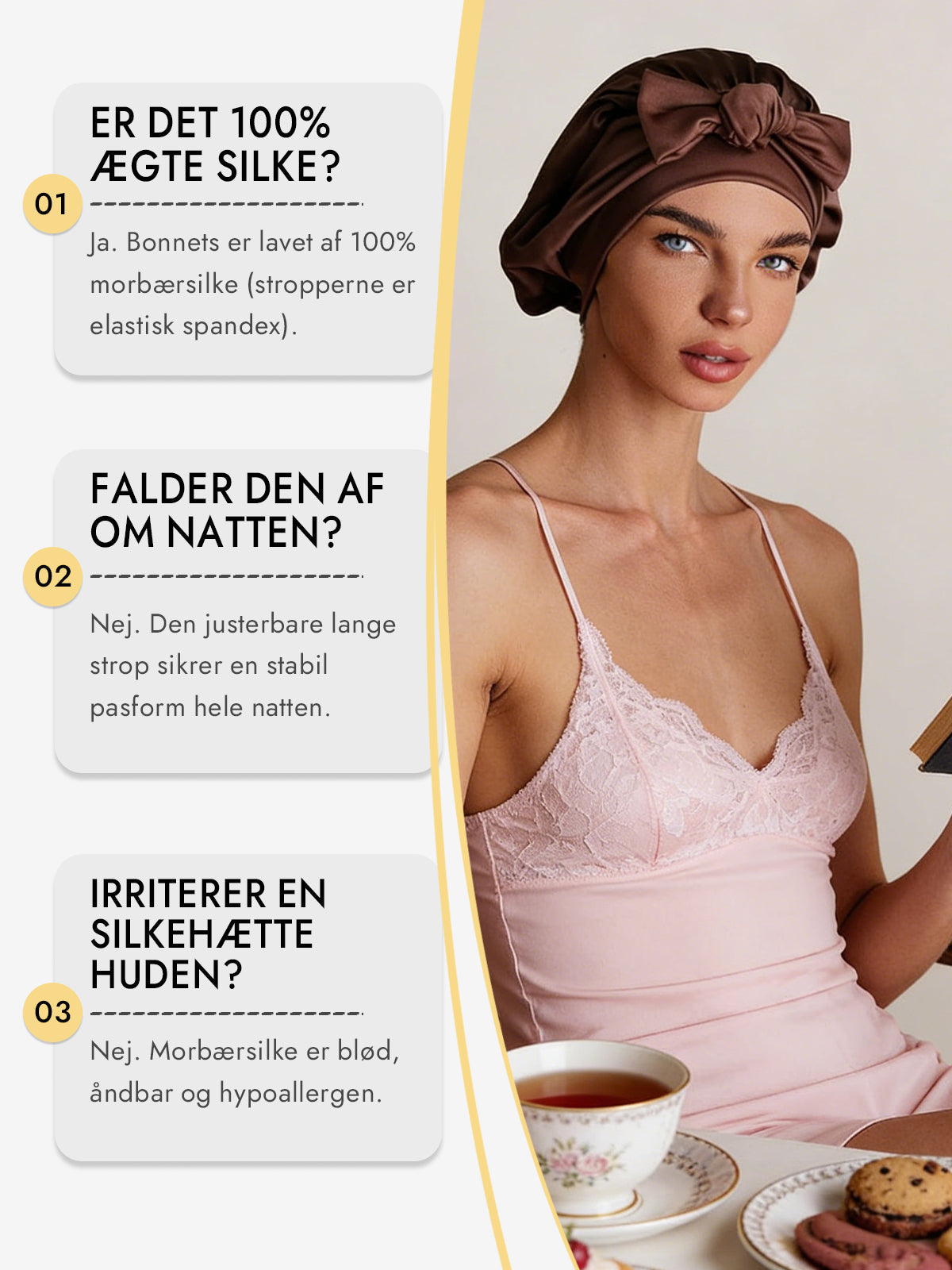 [Kaffe] SilkSilky-DK Silke Sleep Cap 006