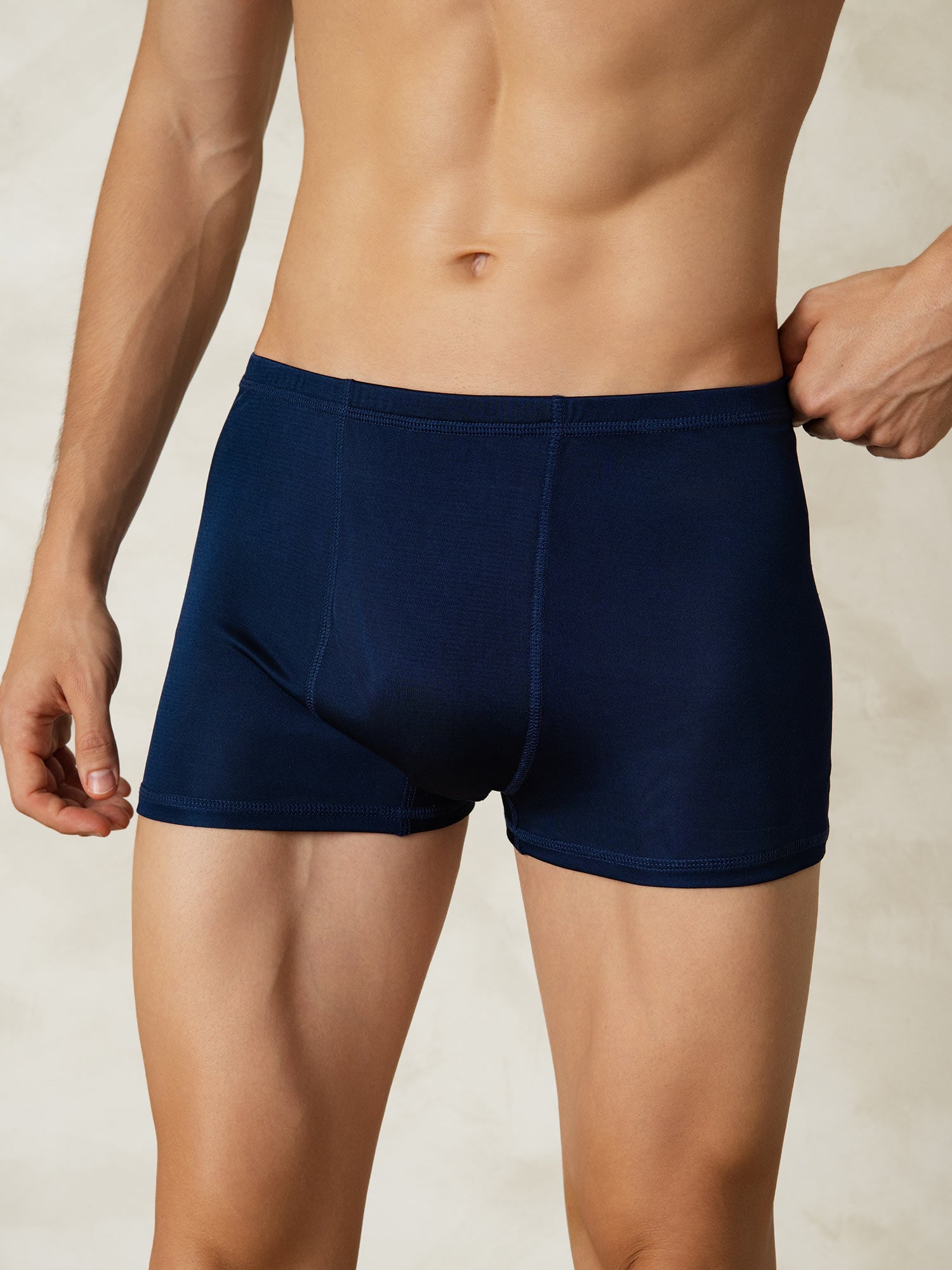 [Mørkeblå] SilkSilky-DK Mens Underwear 003