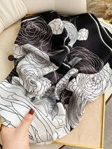 [P075] SilkSilky-DK Pure Silk Scarf 003