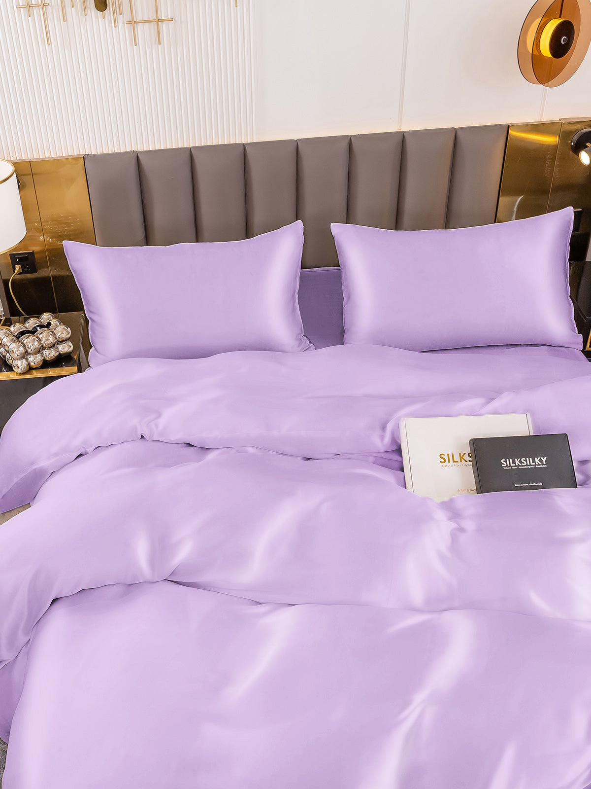 [Lavendel] SilkSilky-DK 19Momme Bedding Set 004