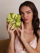 [Grøn] SilkSilky-DK Scrunchie 003