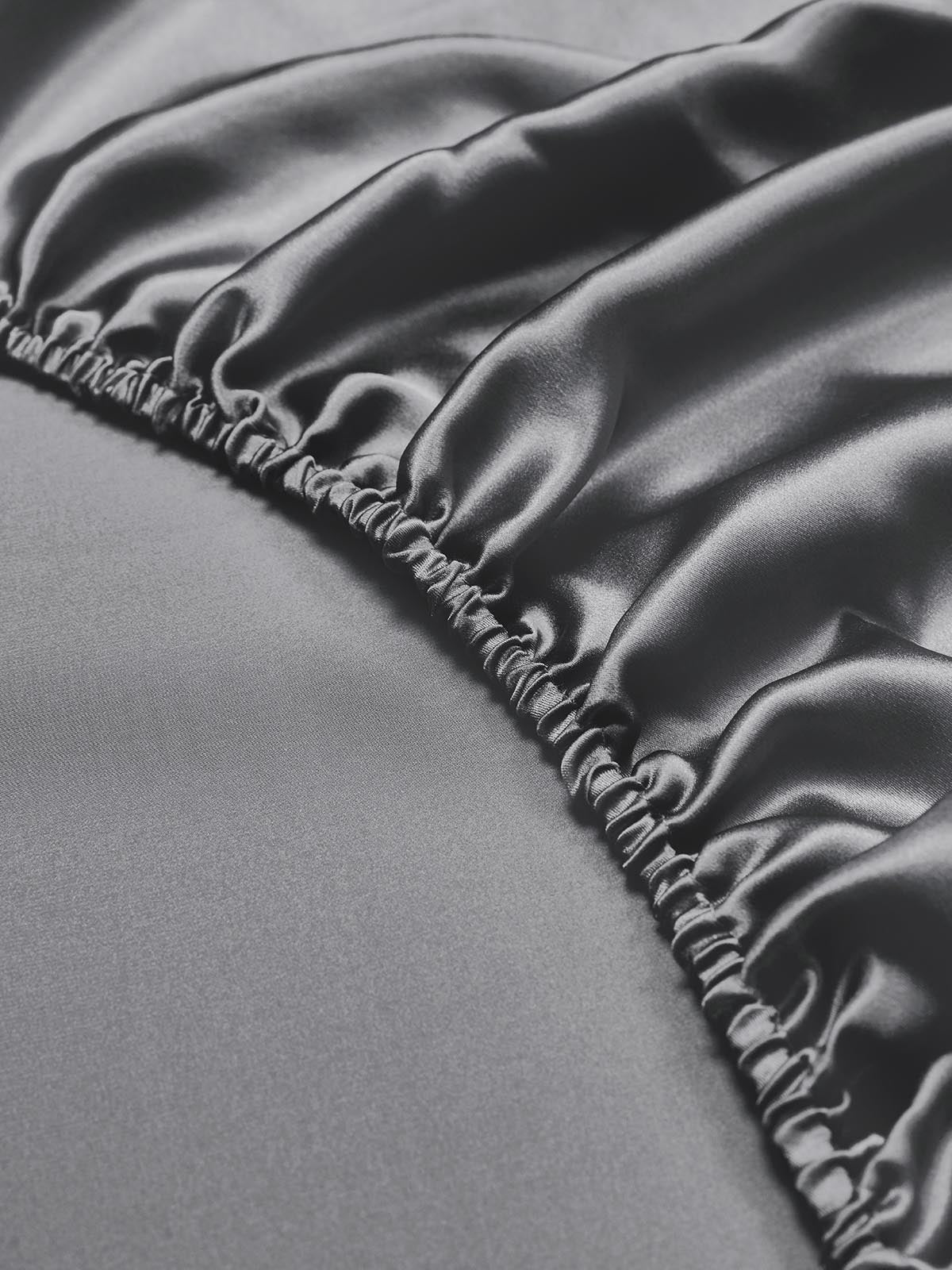 [Mørkegrå] SilkSilky-DK 19Momme Bedding Set 004