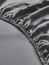 [Mørkegrå] SilkSilky-DK 19Momme Sengesæt 004