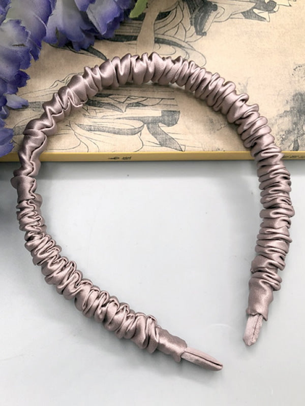 [Bleg Mauve] SilkSilky-DK 19Momme Pure Silk Scrunchie 003