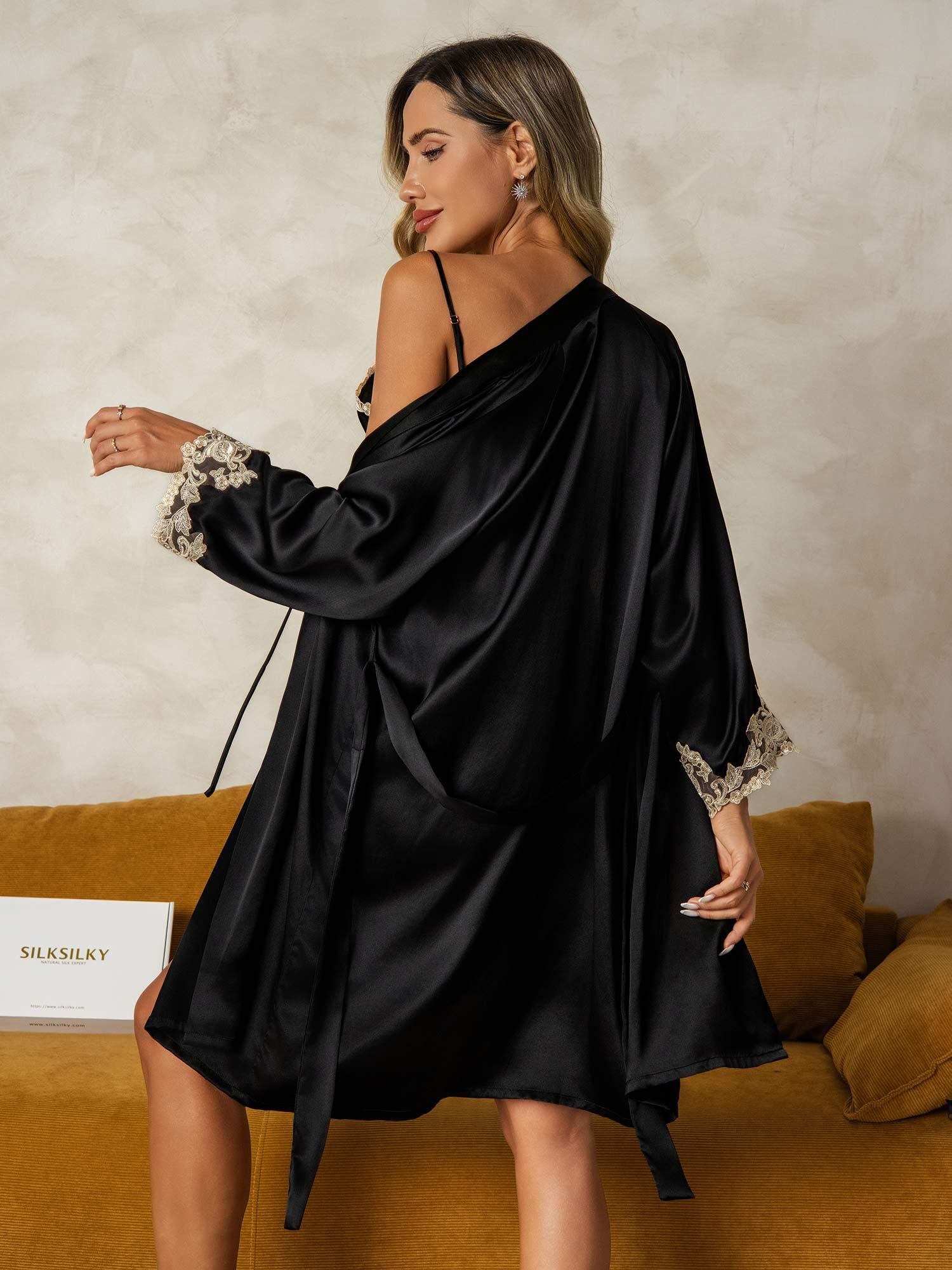 [Sort] SilkSilky-DK Silke Nightgown&Robe Set 002
