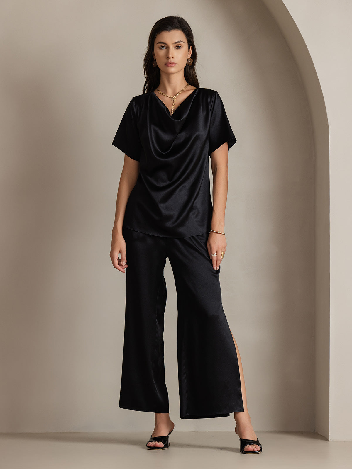 [Sort] SilkSilky-DK 19Momme Silke Womens Pants 005