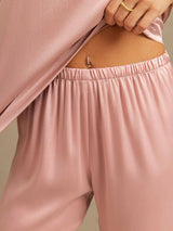 [Ferskenhud] SilkSilky-DK 19Momme Dame Pyjamas 005