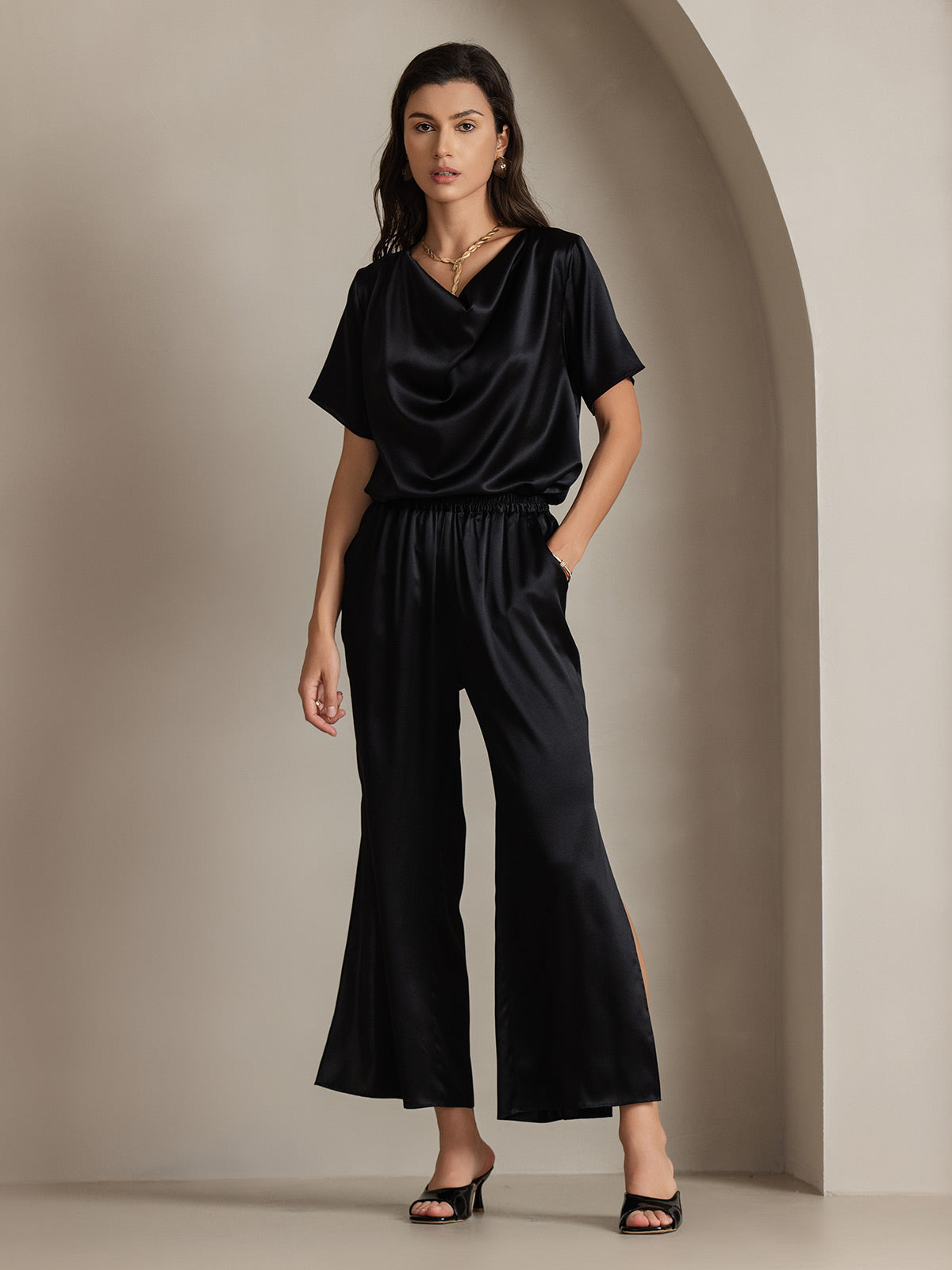 [Sort] SilkSilky-DK 19Momme Silke Womens Pants 007