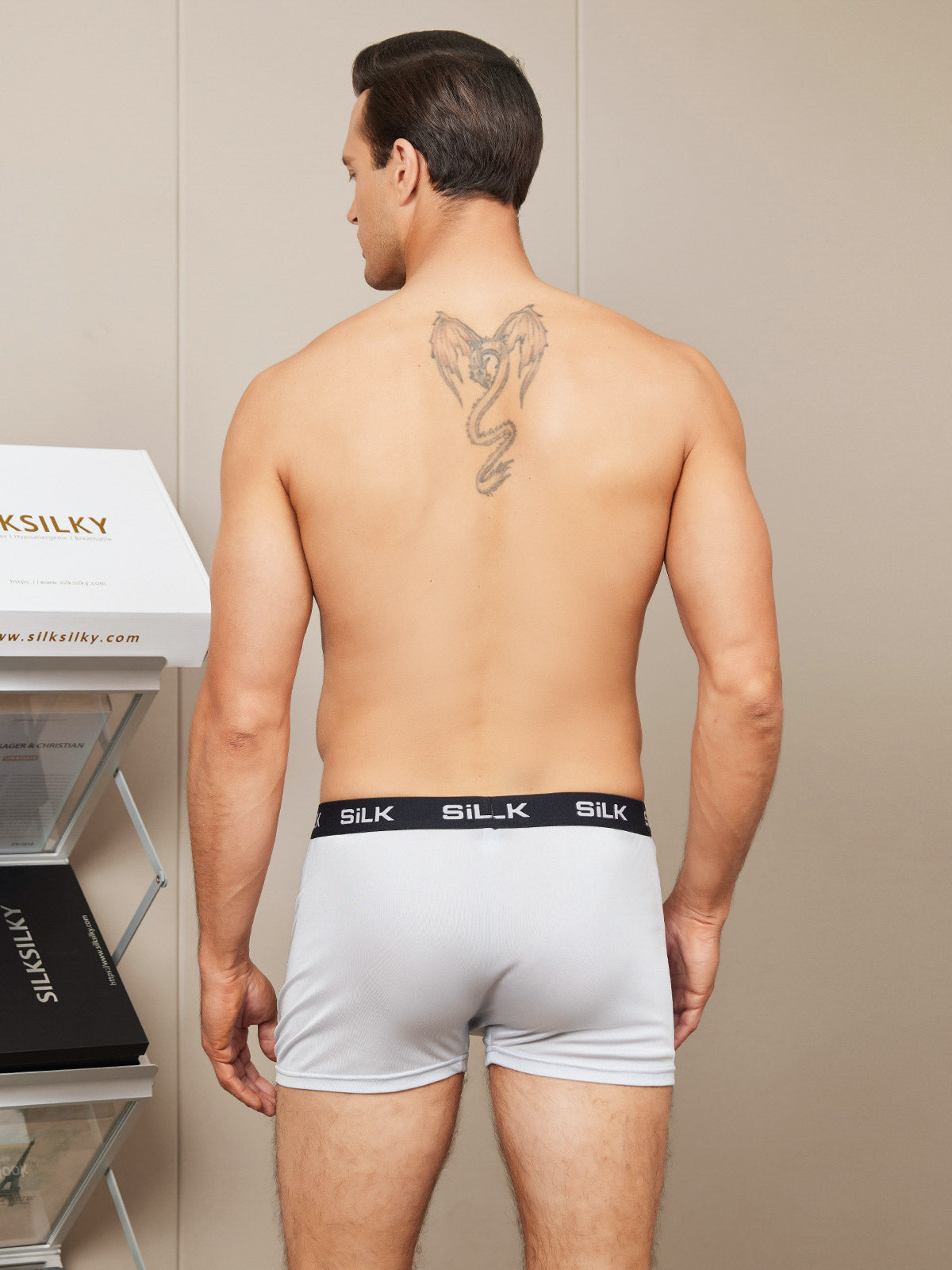 [Grå] SilkSilky-DK Mens Underwear 002