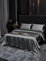 [Mørkegrå] SilkSilky-DK 19Momme Bedding Set 001