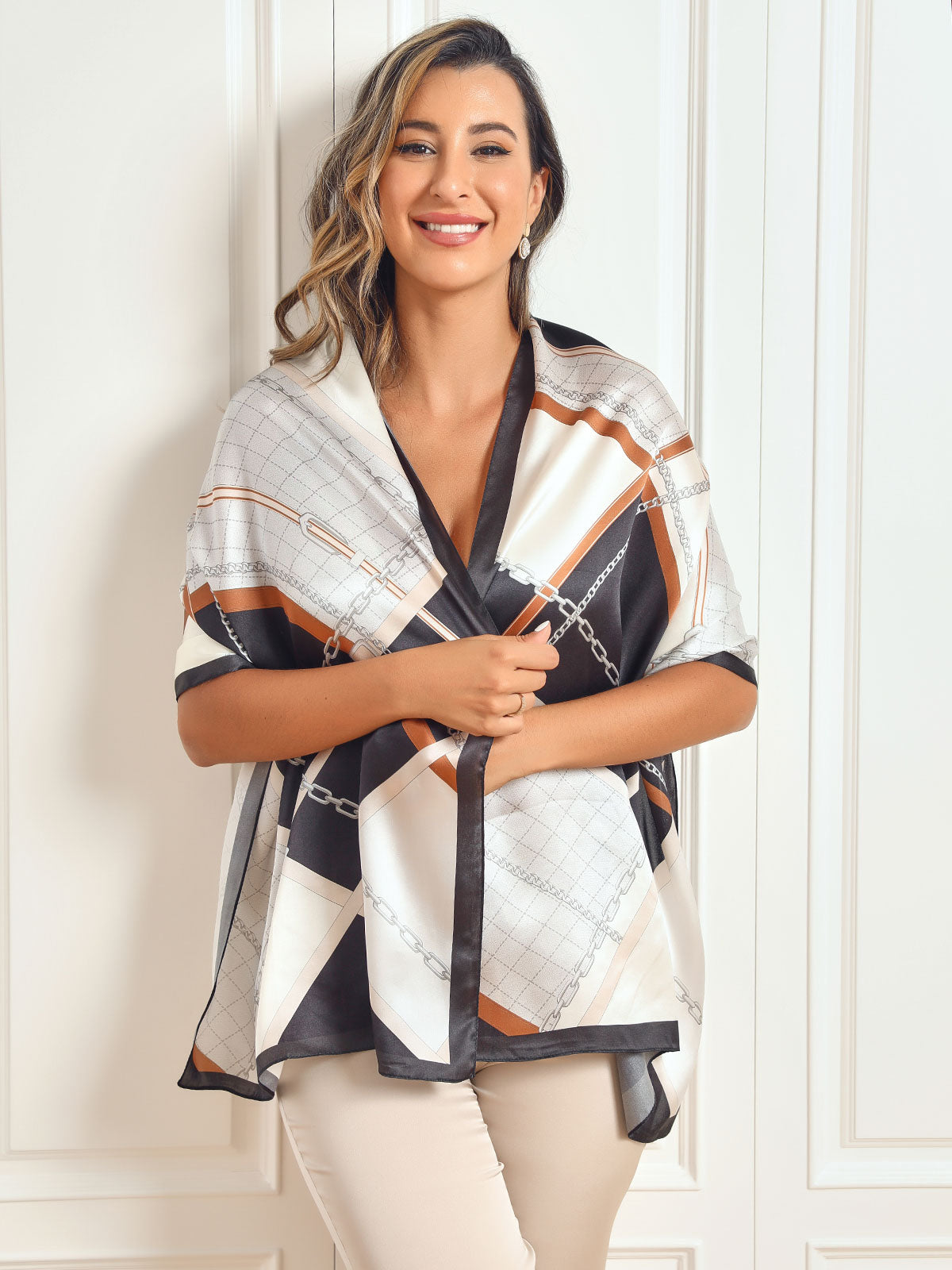 [P021] SilkSilky-DK Scarf 001,