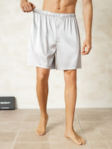 [Sølv] SilkSilky-DK Men's Sleep Shorts 005