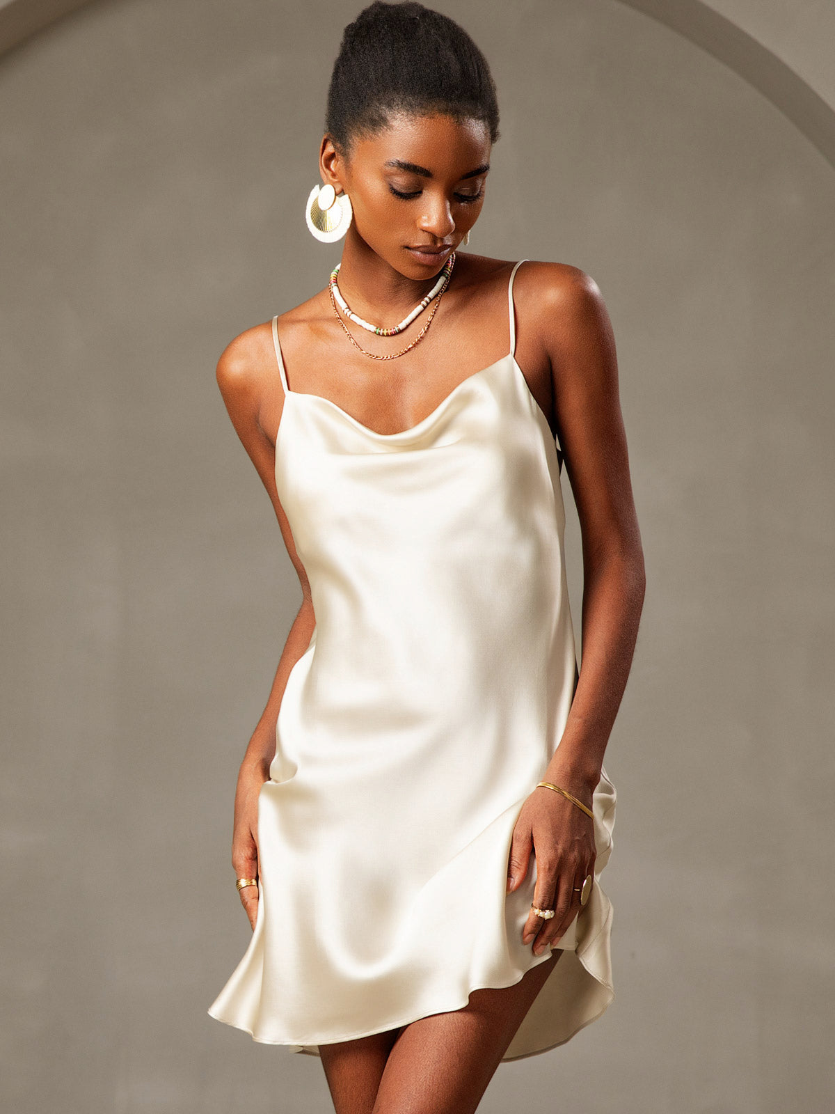 [Lysegul] SilkSilky-DK Dress 001