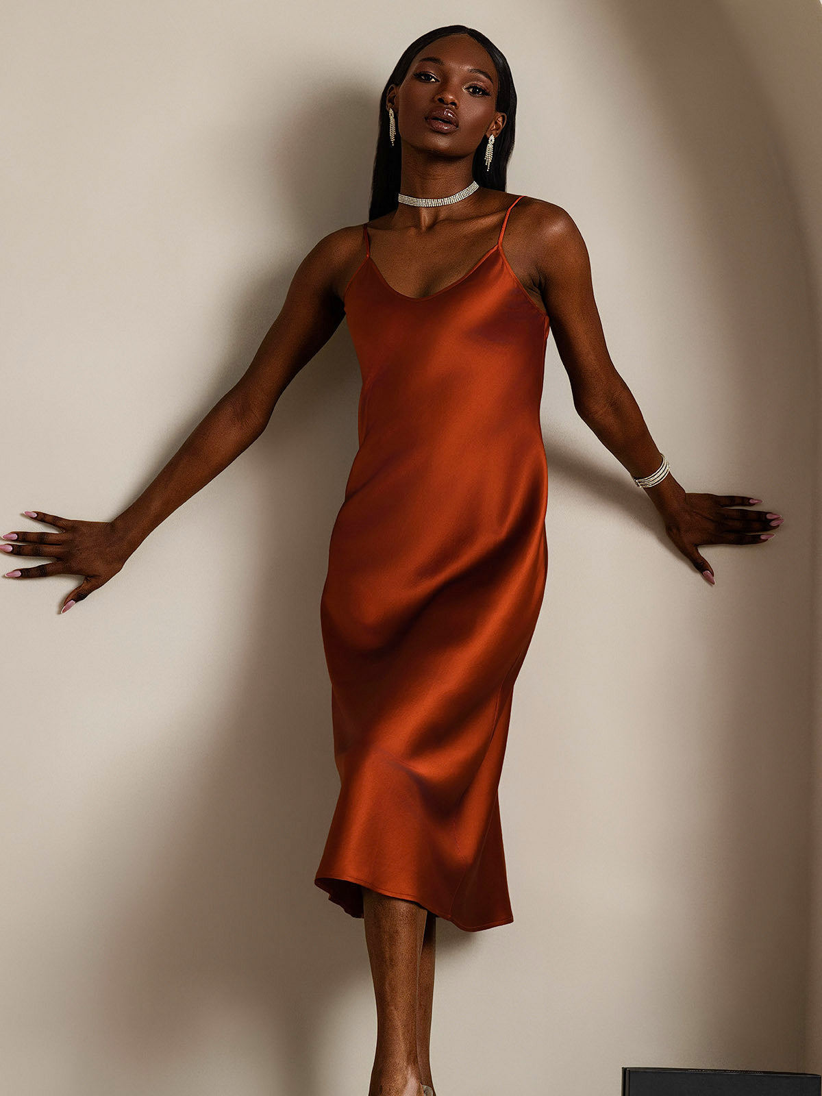 [Karamel] SilkSilky-DK Dress 005