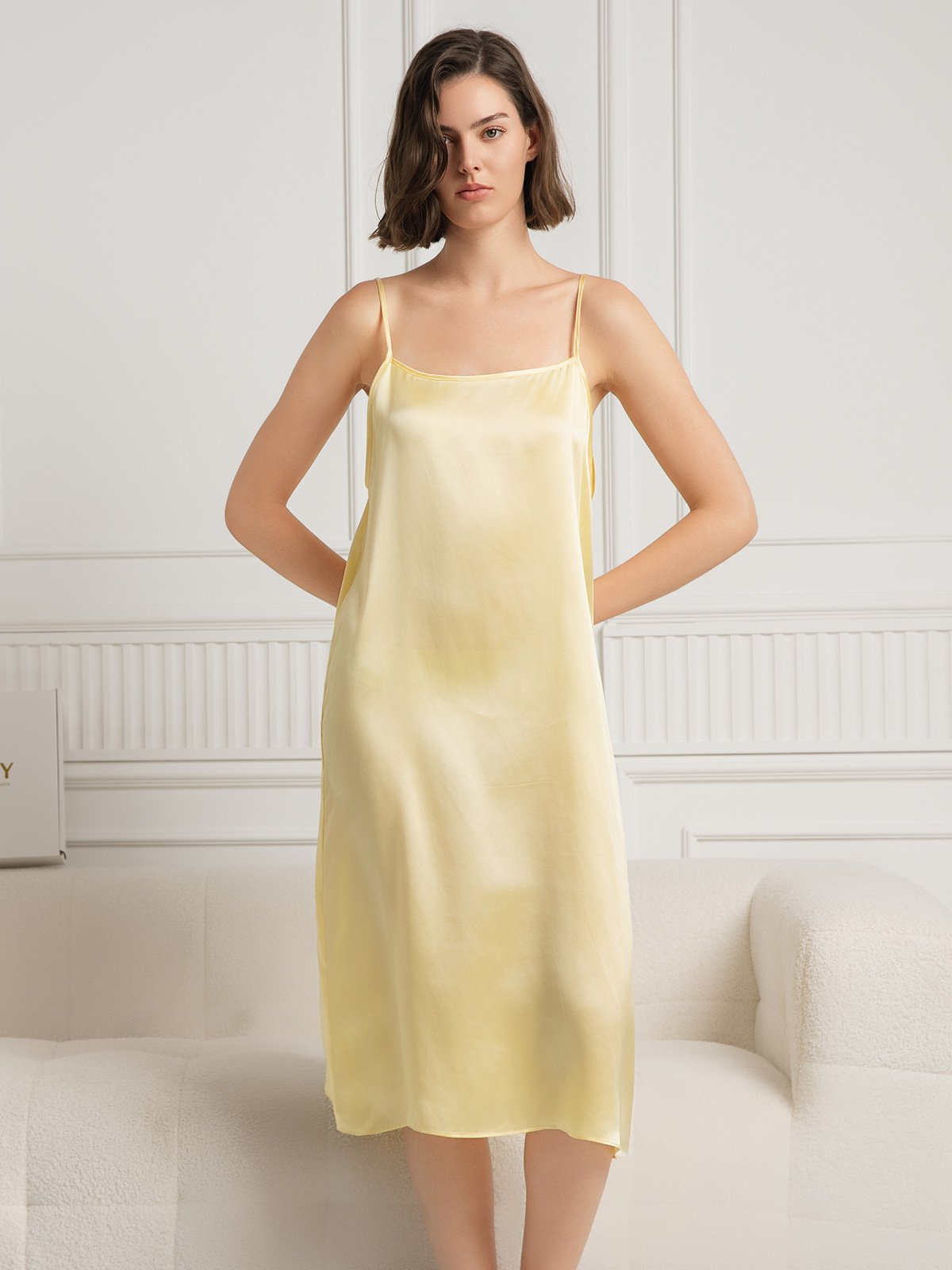[Lysegul] SilkSilky-DK 19Momme Silke Sleeveless Dress 003