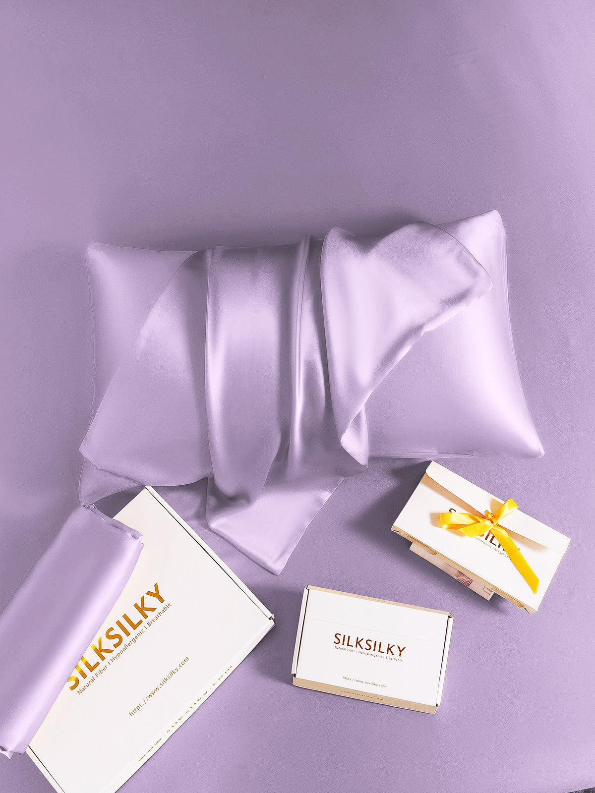 [Lavendel] SilkSilky-DK 19Momme Pillowcase 006