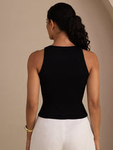 [Sort] SilkSilky-DK Sleeveless Round Neck Camisole Top 002