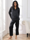 SilkSilky-DK Revers Dame Pyjamas Sort 003