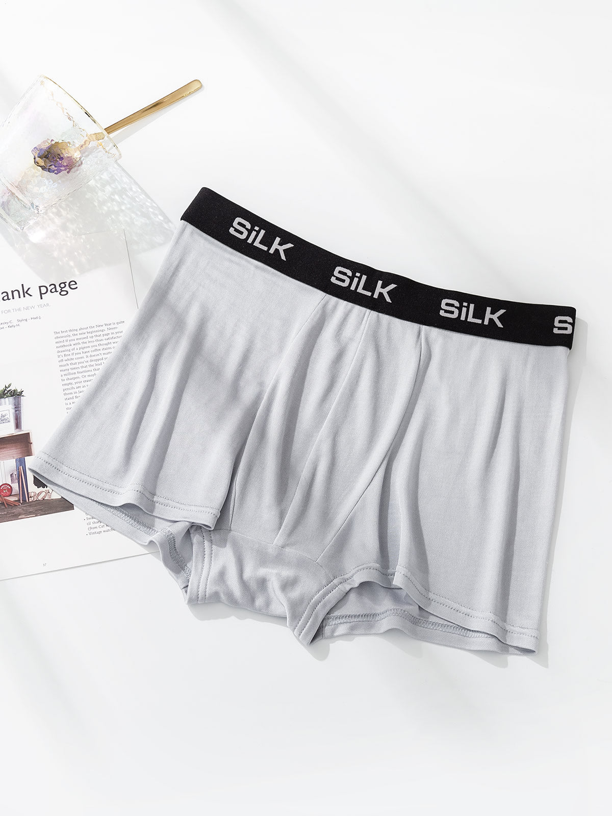 [Grå] SilkSilky-DK Mens Underwear 003