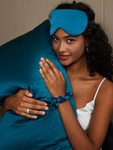 [Blågrøn] SilkSilky-DK 19Momme Pure Silk Pillowcase Set 003