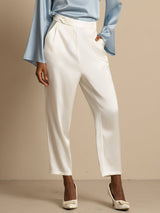 [Hvid] SilkSilky-DK 19Momme Silke Womens Pants 005