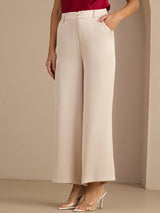 [Beige] SilkSilky-DK Womens Pants 001