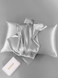 SilkSilky-DK-22Momme-Pure-Silk-Pillowcase-Sølv-004