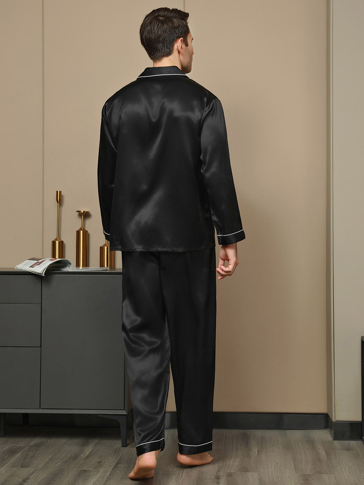 [Sort] SilkSilky-DK 19Momme Mens Pajamas 002