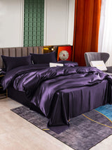 [Mørke Lilla] SilkSilky-DK 25Momme Bedding Set 002