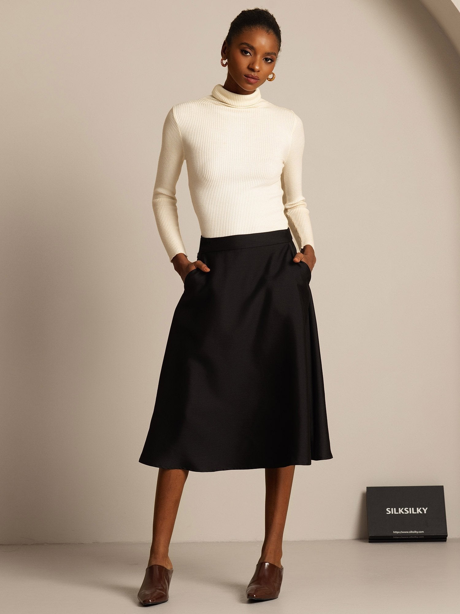 [Sort] SilkSilky-DK 32Momme Silke Skirt 005,