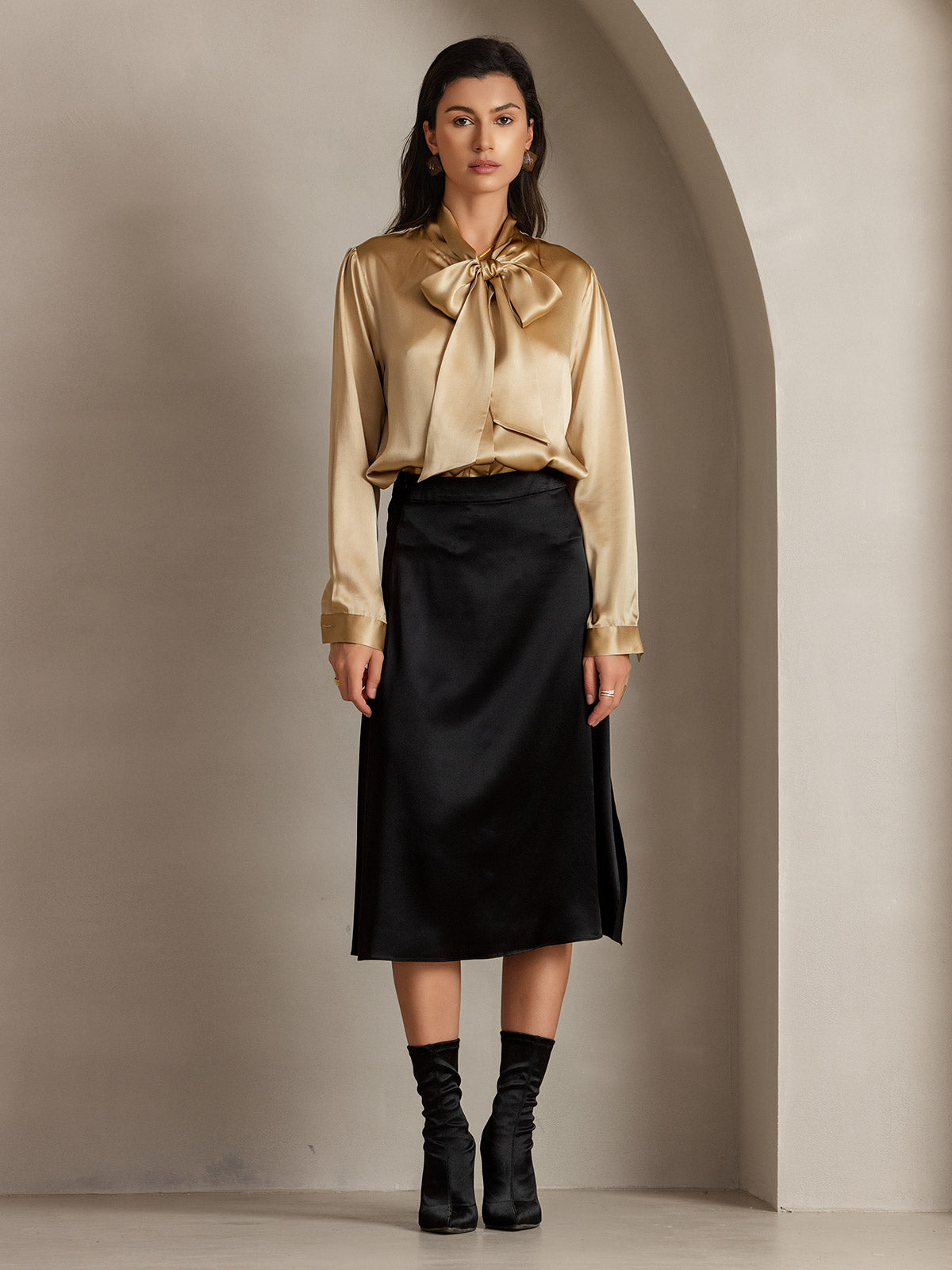 [Sort] SilkSilky-DK 19Momme Silke Skirt 003